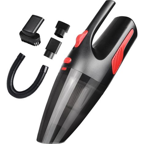 Aspirateur à main sans fil 120W avec LED, usage humide et sec pour voiture et maison, particules, cheveux, sédiments et liquides (1/5)