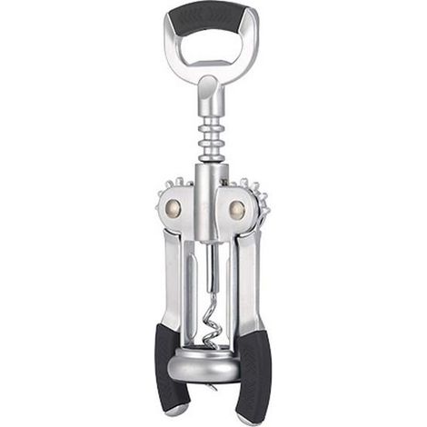 Tire-bouchon Masterpro avec ailettes en acier inoxydable, finition argentée (1/5)