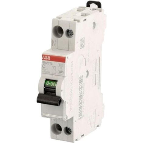 ABB – Disjoncteur unipolaire 40A – Courbe C – 4.5kA – 1 module – À vis pour installation rapide