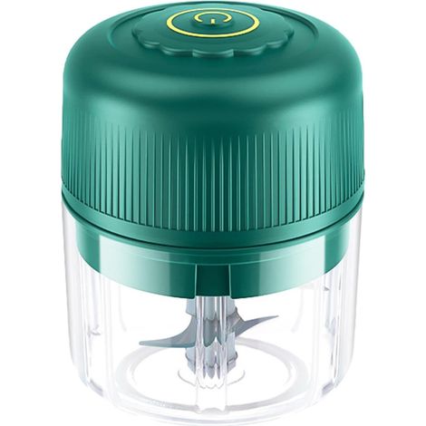 Hachoir à ail électrique, hachoir à ail électrique portable - Rechargeable par USB, trancheuse à ail sans fil, mixeur à ail, robot culinaire, hachoir à ail (1/5)