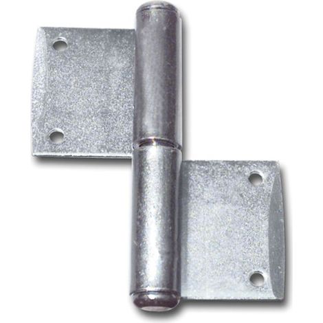 Fensterband links (Scharnier) Stift ø 8 mm Bandhöhe 80 mm, Stahl verzinkt (1/2)