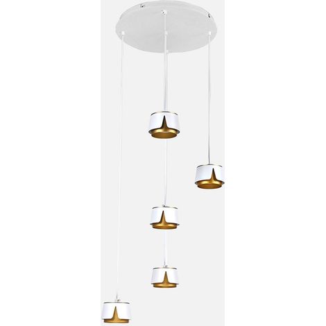 Plafonnier Abrila Fleur blanc 45 watts métal aluminium