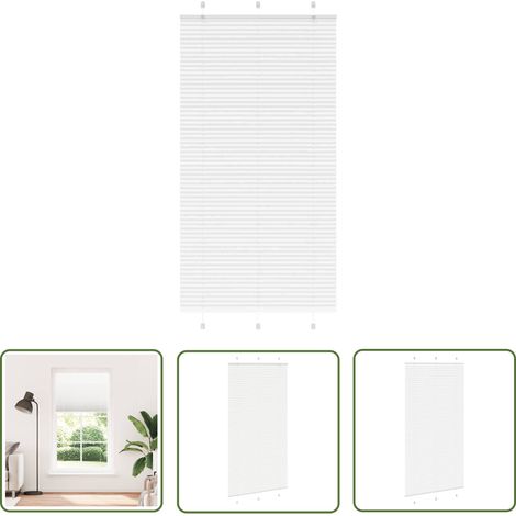 vidaXL Plissee Weiß 105x200 cm Stoffbreite 104,4 cm Polyester (1/5)