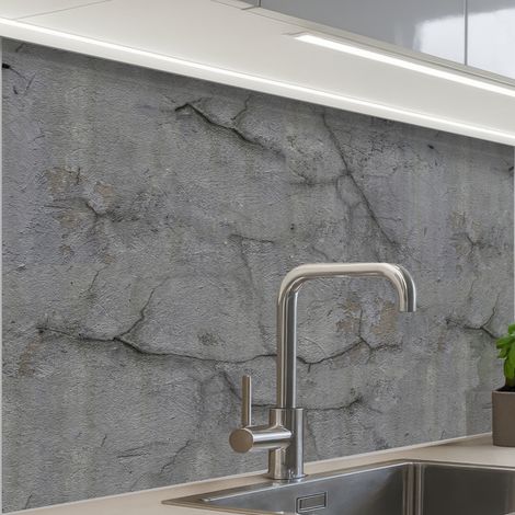 REVETEMENT MURAL DE CUISINE, CRÉDENCE DE CUISINE Ancien - Béton - Mur 80x60 (1/5)