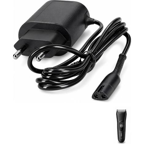 Chargeur 12V pour Rasoir Électrique et Tondeuse Barbe, Adaptateur Secteur Universel avec Câble d'Alimentation, Chargeur de Remplacement pour Série 9/7/5/3 et Tondeuse à Cheveux (1/5)