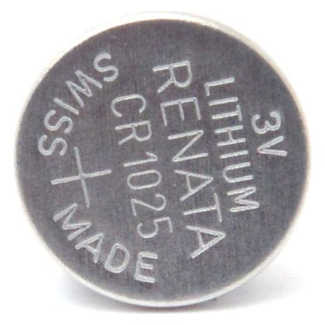 Renata / Swatch Group - Pile bouton lithium blister CR1025 RENATA 3V 30mAh (1/5)