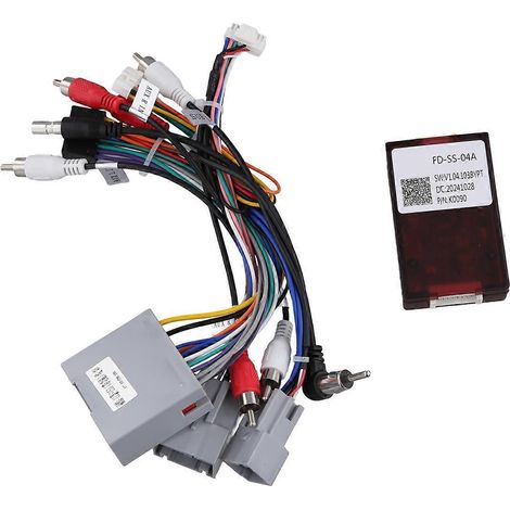 Adaptateur de faisceau de câblage 16 broches, décodeur Canbus, câble d'alimentation pour autoradio Android (voir illustration) (1/5)