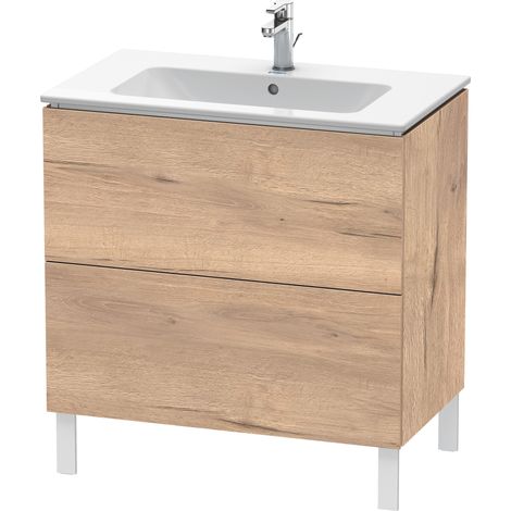 Duravit L-Cube mueble bajo lavabo, vertical, 2 extraíbles,