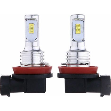 Soavoa Ampoules LED H11 H8 H9 H16 35W 4000LM Blanc 6000K Feux Antibrouillard Phare Voiture Kit de 2 Pièces Plug and Play (1/5)