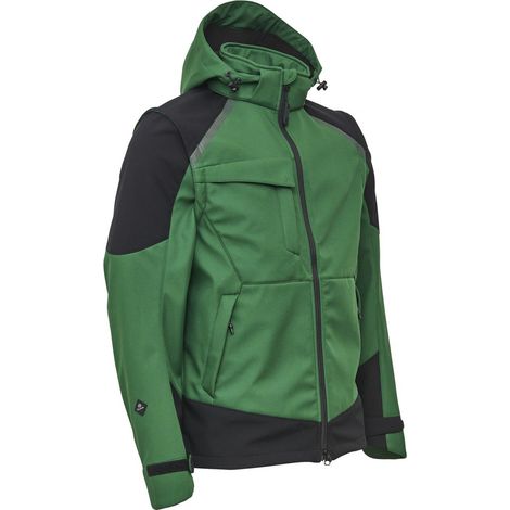 ELKA WorkingXtreme Softshelljacke 117300 Farbe: grün/schwarz Größe: XL