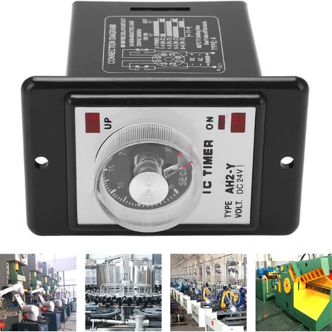 Contrôleur de temps miniature à pointeur JYIO/匠意源 AH2-Y 30S avec minuterie (8 broches, 24 V CC) (1/5)