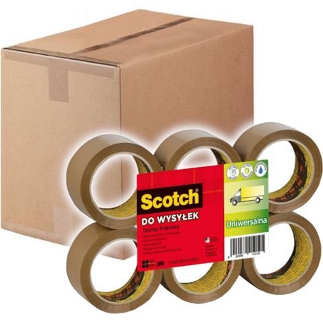 NASTRO ADESIVO SCOTCH 371 66M 48MM MARRONE /36 PEZZI/