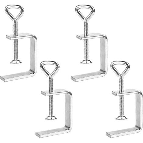 Sollbry 4 Pièces Serre Joint,Serre Joint en C Réglable,Mini Serre Joint Menuisier Galvanisée En Acier Au Carbone Pratique,Pince Serre Joint Universelle,Adaptée Chambre à Coucher,Salle de Bain (1/4)
