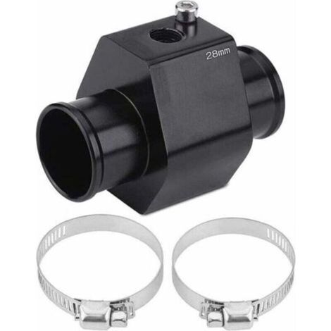Capteur de température d’eau 28mm avec adaptateur de sonde, raccord de tuyau radiateur pour voiture, jauge universelle aluminium