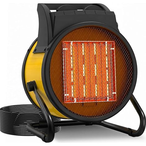 SISUPASSIE Chauffage Soufflant, Chauffage Electrique 3000W Protection Surchauffe 3 Secondes, Radiateur Electrique Soufflant Atelier, Chantier, Serre (1/5)