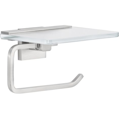Tesa WC-Papierrollenhalter EXXCLUSIV mit Ablage zum Kleben (1/5)