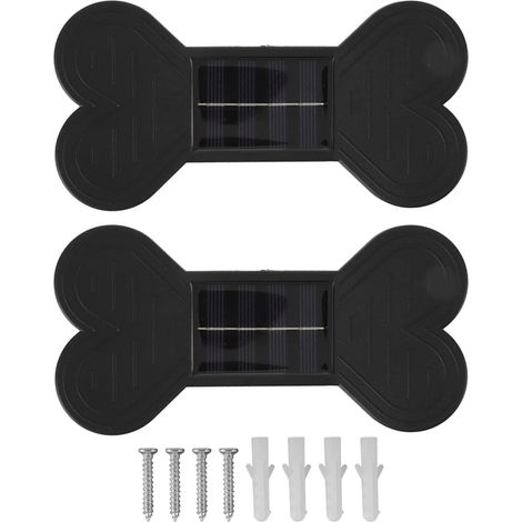 Applique Murale Solaire, 2 Ensembles d'appliques murales d'extérieur avec système de détection de lumière Intelligent avec Tube d'expansion pour l'extérieur (1/5)
