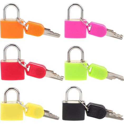 de 6 cadenas de voyage avec petites clés de sécurité