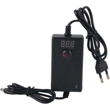 Adaptateur d'alimentation réglable à tension d'affichage numérique LED 24W 9-24V (1/5)