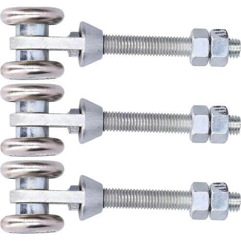 Ensemble de 3 roulettes suspension pour porte, poulie porte (1/5)