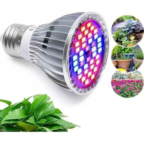 30W 40LED Élèvent La Lumière Ampoule - à Spectre Complet E27 LED Eclairage horticole Plante Ampoule pour,7 Longueur d'Onde -Applicable à Les Plantes D'intérieur , Jardins , Aquarium ,Serre Hydroponiqu (1/5)
