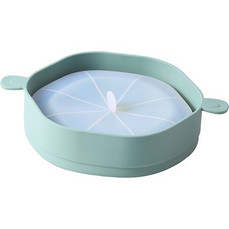 Silibouffe a popcorn en silicone pliable avec poignees pour micro-ondes 18.5cm 245g bol a maïs ecole camping (1/5)