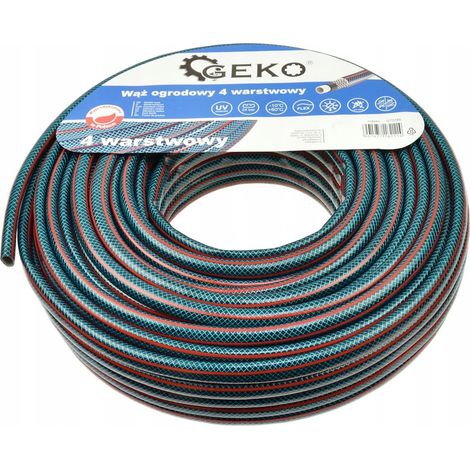 Tuyau d'arrosage 4 couches 1/2" 50m geko NEUF (108) (1/3)
