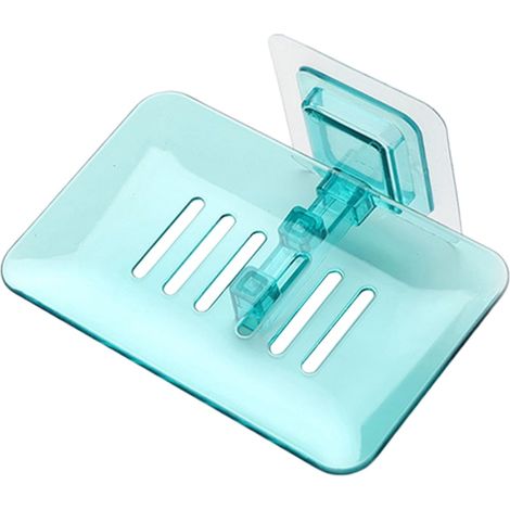 Support Pour Savon - Fixation Adhésive Sans Perçage - Pour Salle De Bains Cuisine Douche Baignoire Évier - 13,4 x 8,7 x 3 cm - 1 Pièce (1/5)