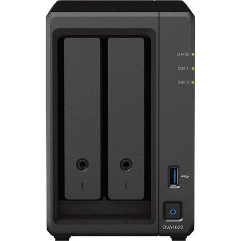 Enregistreur Vidéo Réseau - SYNOLOGY - DVA1622 - Surveillance IA - 2 Baies - 32 To Max (1/4)
