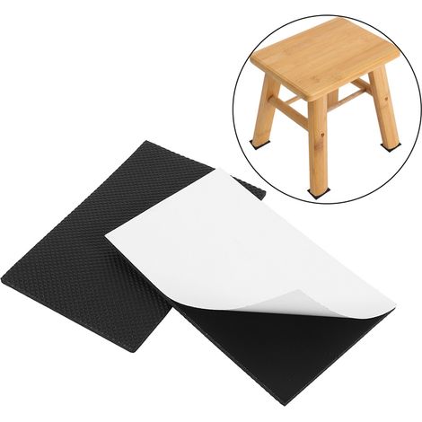 Selbstklebende, rutschfeste Bodenschutzpads – 2er-Pack schwarze EVA-Pads für Möbel, Sofa, Tisch, Stuhl (1/5)