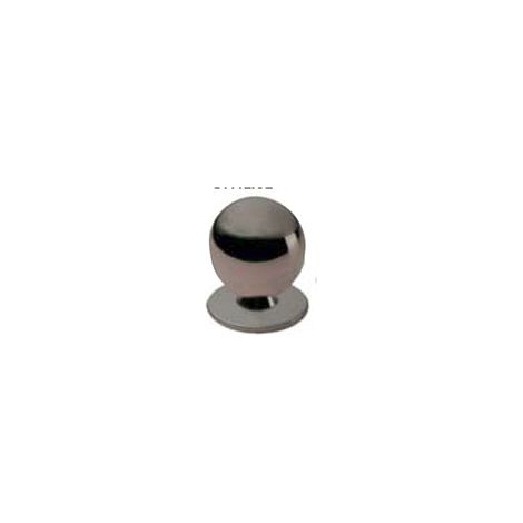 Pomolo a sfera in ottone - Ø 20 mm. - cromato