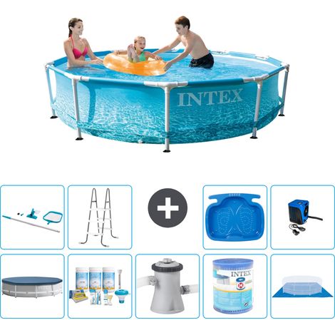 Intex Piscine Tubulaire Ronde - 305x76 cm - 10-pièces S31350 (1/5)