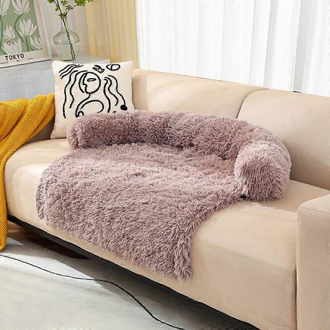 Canapé-lit pour chien, nid douillet d'hiver pour chats, coussin et niche pour chiens moyens et petits - Détachable - Couleur kaki - Coins arrondis (1/4)