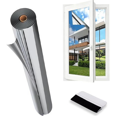 Mirror Window Film, 45 x 300 cm, UV Film, Heat Protection, Sun Protection Film, Tinting Film, UV Thermal Protection Film (1/5)