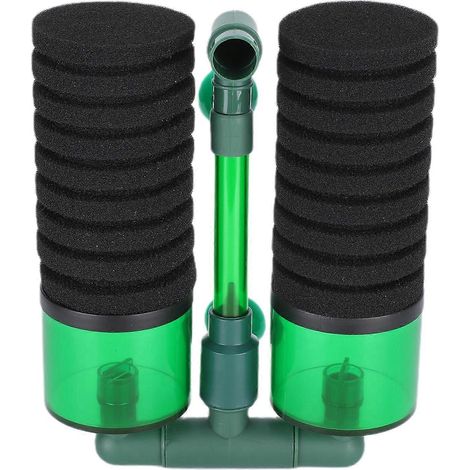 Filtre à mousse submersible pour aquarium BioChemical à double éponge (QS200A L avec Co (1/3)