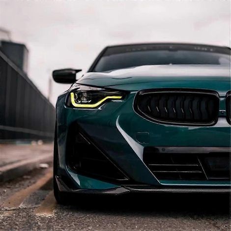 Feux de jour à LED jaunes Angel Eyes pour BMW Série 2 G42 M2 G87 M235i M240i (2022-2024)