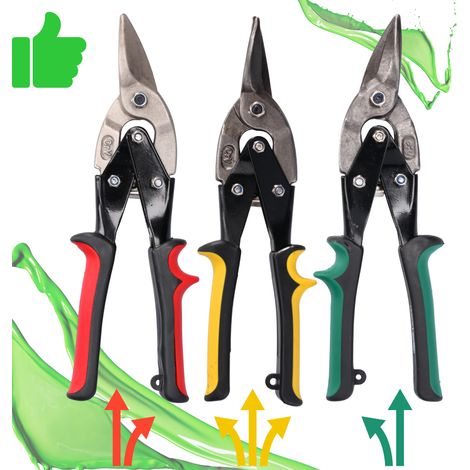Blechscheren-Set (gerade, rechts, links)