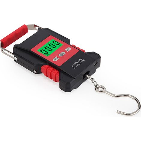 Elektronische Handwaage mit rutschfestem Griff und ABS-Gehäuse. Energiesparende digitale Hängewaage. (1/5)
