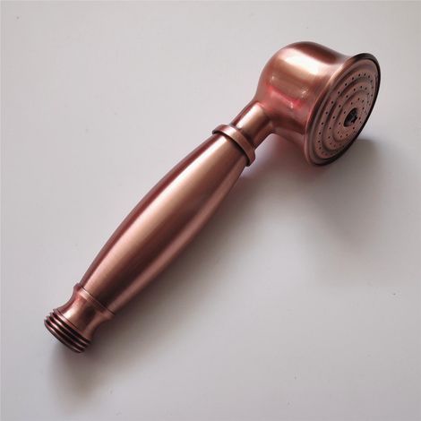 Pommeau de douche rétro en cuivre rouge bronze (1/5)