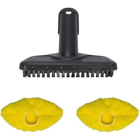 Handbürsten- und Mikrofasertuch-Set für Kärcher Dampfreiniger SC1, SC2, SC3, SC4 und SC5 – Ersatzteile für die Handdüse (1/5)