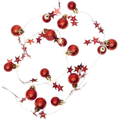 LED-Deko-Kette "Xmas", rot (1/3)