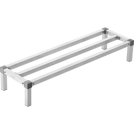 VEVOR Aluminium-Stauregal,48x14Zoll großes kommerzielles Bodenregal für Lebensmittel,8Zoll über dem Boden,1000 lbs Tragkraft,komplett verschweißtes Aluminium-Lagerregal,zur Lagerung in Restaurants (1/5)