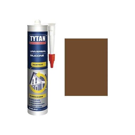 SILICONE ACETICO UNIVERSALE TYTAN - MARRONE RAL 8007 ML 280- 3 pezzi