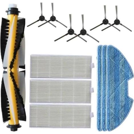 Brosse Principale, Brosse Latérale, Filtre, Chiffon De Nettoyage, Compatible Avec Les Aspirateurs Robots Eziclean Et ONE Aqua 210 (1/3)