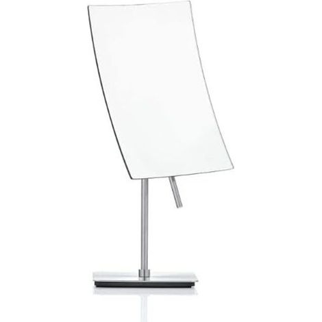 Specchio da trucco, acciaio nichelato/vetro argentato, 14 x 11 x 28,5 cm (1/3)