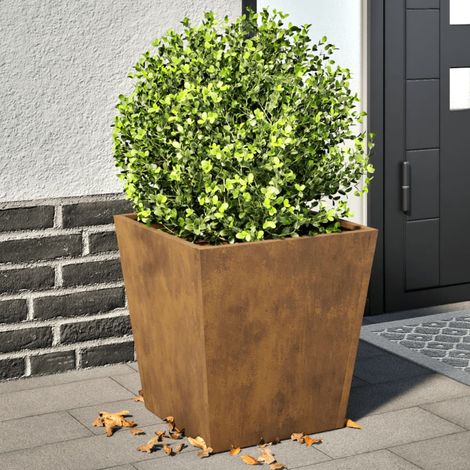 vidaXL Fioriere da Giardino 2 pz 40x40x40 cm in Acciaio Corten (1/5)