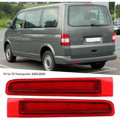 Paire de feux stop arrière à LED pour Toyota Transporter T5 (2003-2009), référence 7E0 945 097, rouge. (1/5)