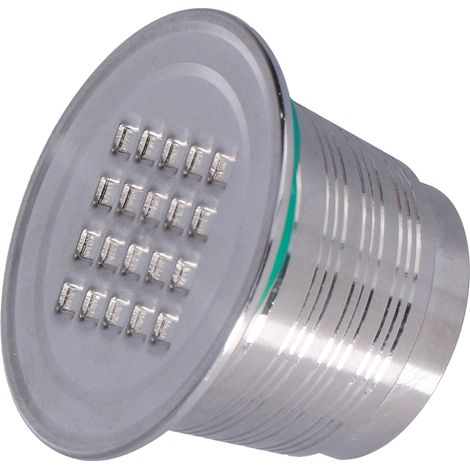Filtre à capsules de café 50 ml en acier inoxydable réutilisable, accessoire pour machine à café Nespresso, trou carré (1/5)