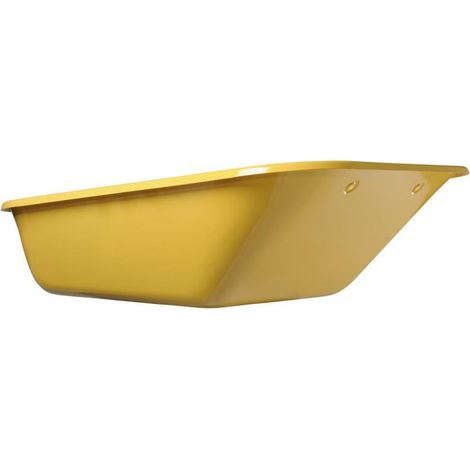Haemmerlin – Caisse pour brouette 100L – Épaisseur 0.8mm – 6 trous pour travaux publics – Peinture verte – 309006201 (1/2)