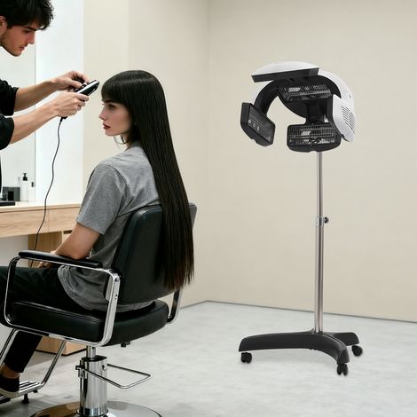 YISSALE - Werkzeug - Professioneller Trockenhaube 800 W, Haartrockner für Friseursalons, Trockenhaube mit Halterung/einstellbarer Temperatur 0-60 °C / 125-160 cm, höhenverstellbar (1/5)